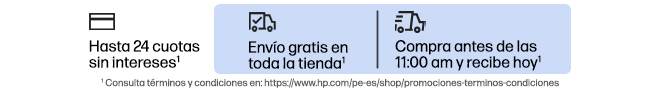 Hasta en 24 cuotas sin inter&eacute;s*, Env&iacute;o Gratis en toda la tienda* Compra antes de las 11:00 am y recibe hoy*  Haz clic para ver t&eacute;rminos.