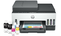 Calidad y ahorro en cada impresi&oacute;n. Fotograf&iacute;a de una Impresora HP Smart Tank 750. Impresi&oacute;n a color. Imprime, copia, escanea. 1 USB 2.0 de Alta velocidad. Garant&iacute;a est&aacute;ndar incluida. Ahorra 46%. Ll&eacute;vatela por solo: S/849