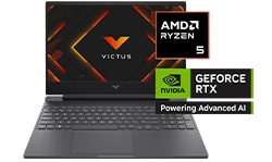 Potencia y precio imbatible. Fotograf&iacute;a de una Laptop HP Gaming Victus 15-fb2002la. Procesador AMD Ryzen&trade; 5. RAM 8 GB. SSD 512 GB Ll&eacute;vatela por solo: S/3,299.00