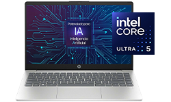 Potencia y precio imbatible. Fotograf&iacute;a de una Laptop HP 14-ep1002la. Procesador Intel&reg; Core&trade; Ultra 5. RAM 8 GB. SSD 512 GB 