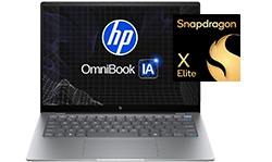 Potencia y precio imbatible. Fotograf&iacute;a de una Laptop HP OmniBook X 14-fe0000la. Procesador Snapdragon X Elite. RAM 16 GB. SSD 1 TB 